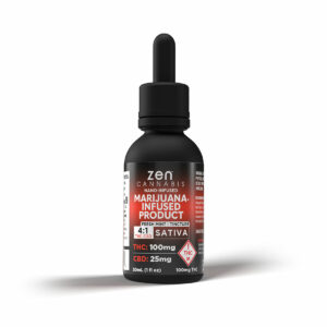 Zen Cannabis Marijuana Infused Sativa Fresh Mint Tincture with CBD and THC