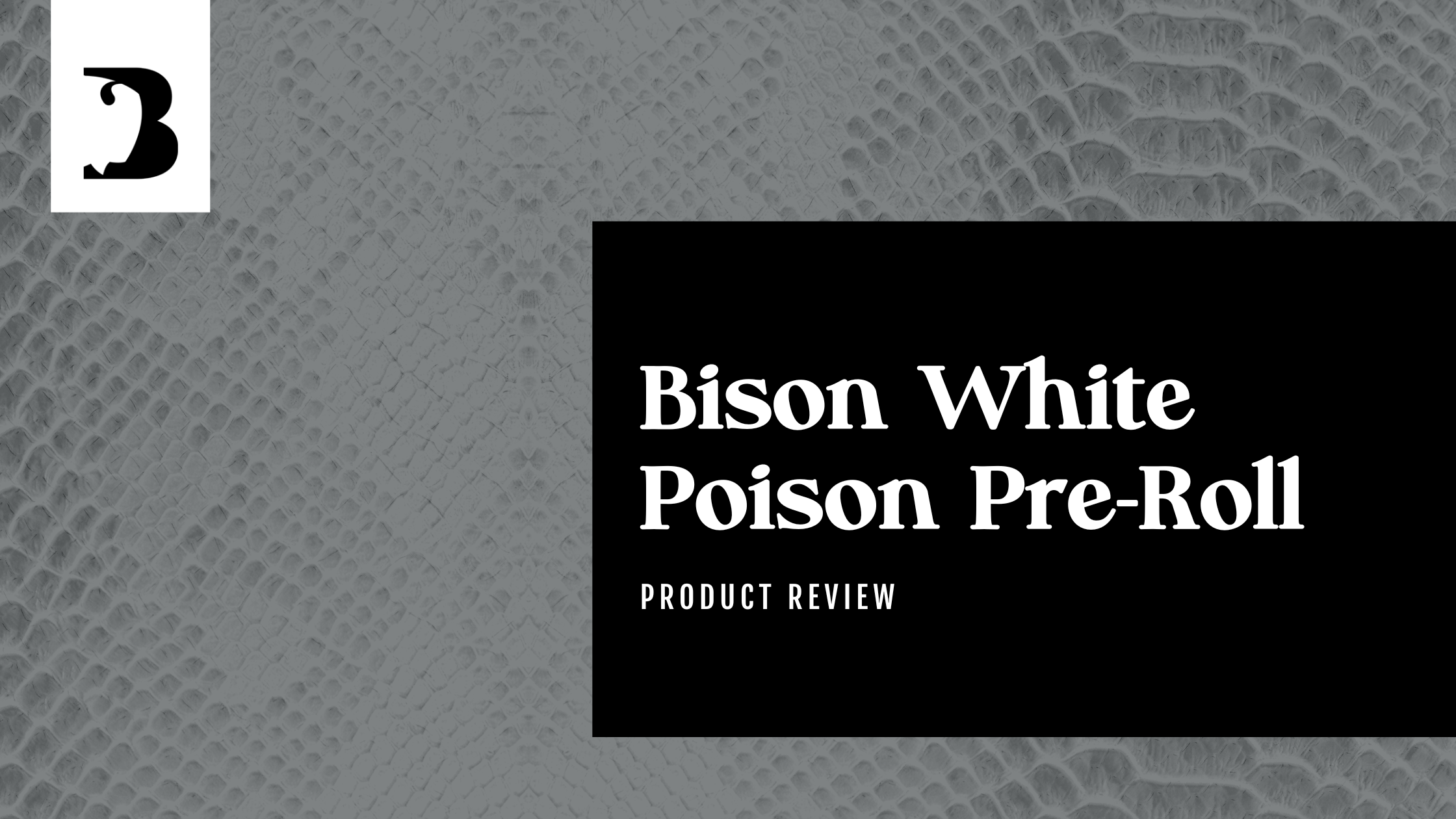 Bison White Poison Pre-Roll