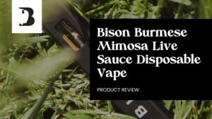 Experience Pure Bliss: Bison Burmese Mimosa Disposable Live Sauce Vape